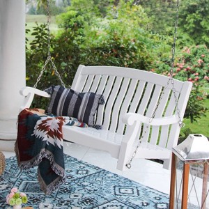 Lyon Wood Porch Swing - Cambridge Casual
 - 1 of 4