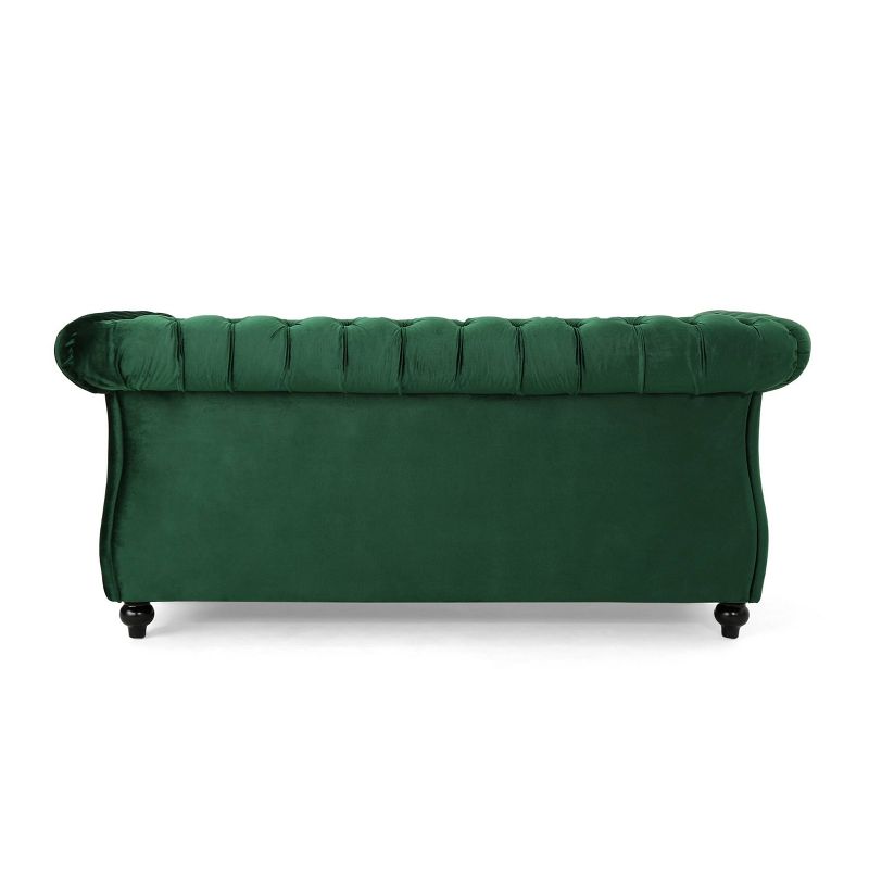Somerville Traditional Chesterfield Loveseat - Christopher Knight Home, 5 of 8