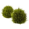 Artificial Sphere Decor 15" - Elegant Faux Greenery for Home Office - Maintenance Free Design - 2 of 2