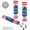 Big Dot of Happiness Firecracker 4th of July - No Snap Red, White and Royal Blue Party Table Favors - DIY Cracker Boxes - Set of 12 - 3 of 4