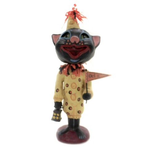 ESC Jorge Rojas Orange Black Bram Bat Boo Vntg Style Halloween Figurine Decor 
