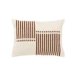Rizzy Home 14"x20" Oversize Striped Lumbar Throw Pillow Cover - 1 of 4