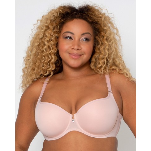 Curvy Couture Women's Tulip Smooth T-shirt Bra Blushing Rose 36ddd : Target