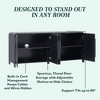 Walker Edison Modern Curved 70" Buffet Sideboard and TV Stand for up to 80" TV - 3 of 4