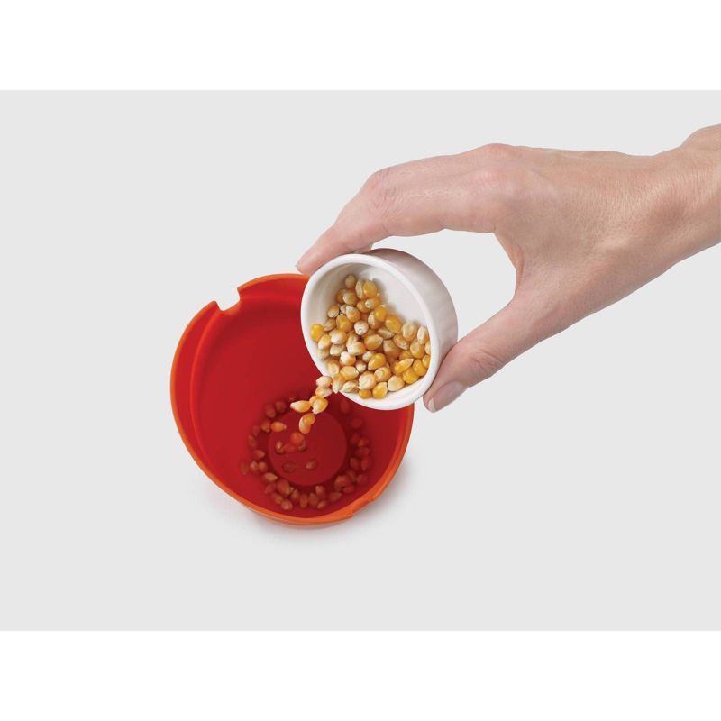 Joseph Joseph Set of 2M-Cuisine Single Serve Popcorn Maker Orange/Gray, 4 of 9
