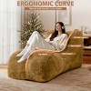 AENKYO Ergonomic Bean Bag Sofa Chair Lounger with Full-Body Support, Soft Portable Foam Filler No Installation for Living Room & Bedroom - 3 of 4