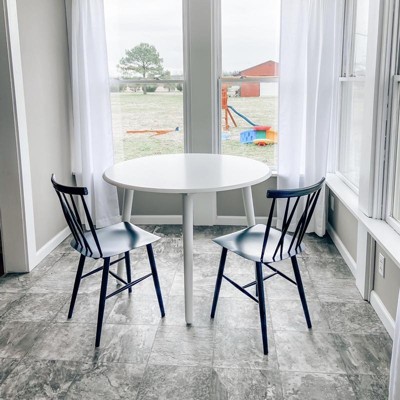 Florence White Round Dining Table 120cm