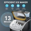ZAFRO Countertop Ice Cube Maker, 30LBS/24H Portable Ice Machine with Top External Water Tank, Self-Cleaning Function, 16 Pcs Ice Cube/13 Mins - 4 of 4