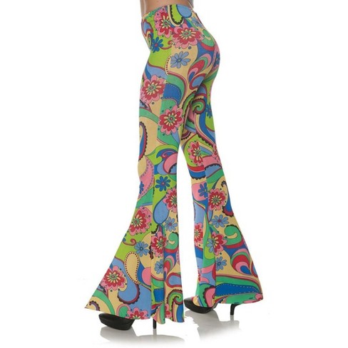 Underwraps 70's Flower Bell Bottoms Women's Costume Pants - X