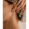 Dangle Earrings for Women- 14K Gold Plated Butterfly Heart Star Hoop Chain Tassel Design Long Dangle Earrings - 3 of 4