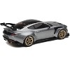 2025 Ford Mustang GTD Gray Metallic with Black Top "Limited Edition" Series 1/18  Diecast Model Car by IXO Models - 4 of 4