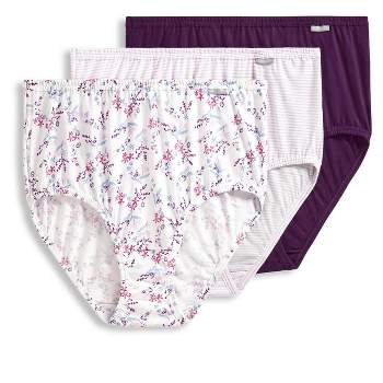 Jockey Women's Elance French Cut Panty - 3-Pack - Plus Size, Lavender  Scent/Floral, 8 