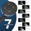 ALEXOUN shower System 12 Inch Bathroom Luxury Rain Mixer Shower Combo Set Wall Mounted Rainfall Shower Head and Handheld System Shower Faucet Set - 4 of 4