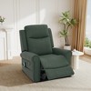 Christopher Knight Home Hannelore Modern 270°Swivel Faux Leather Upholstered Manual Recliner with Massage and Heating - 2 of 4