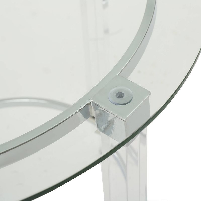 Orianna Circular Glass Table Clear - Christopher Knight Home, 4 of 7