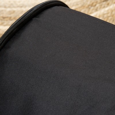 Black Heated Waterproof Outdoor Cat House with Fleece Lining