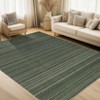 Washable Indoor Modern Area Rug for Living Room Bedroom, Geometric Stripped Lines Print Floor Carpet for Dining Room Home Office - 3 of 4