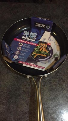 Blue Diamond Stainless Clad Pro 2 Piece Fry Pan Set