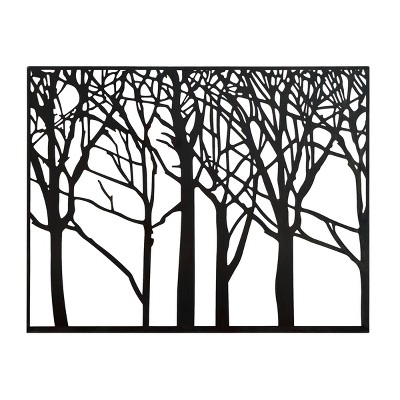 Modern Metal Framed Wall Canvas Black - Olivia & May