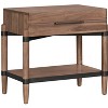 Airsurfer Standard Brown Wood Bedside Table Modern Rustic Nightstand Bedroom Furniture for Bedroom Organization - 4 of 4