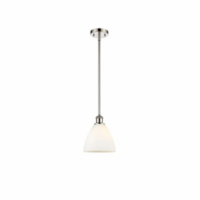Bristol Glass - 1 Light Mini Pendant In Industrial Style-9.25 Inches Tall and 7.5 Inches Wide