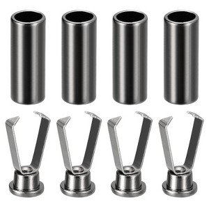 Unique Bargains Alloy Cylindrical Shoelace Replacement Tips 4 Pcs - 1 of 4