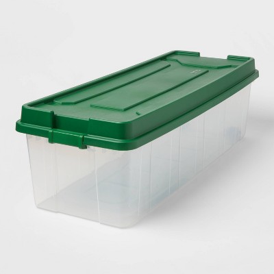 200qt Clear Latching Tree Box Green Lid - Brightroom™