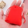 Unique Bargains Mini Smooth Soft Christmas Satin Bags with Drawstring 20 Pcs - 4 of 4