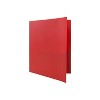 JAM Paper Plastic Two-Pocket School POP Folders w/Metal Prongs Clasps Red 382ECREDD - image 4 of 4