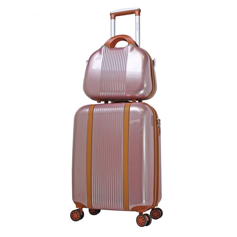World Traveler Classique 2-Piece Lightweight Spinner Luggage Set - Rose Gold, 2 of 9