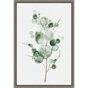 Amanti Art Tender Sprout I (Eucalyptus) by Eva Watts Canvas Wall Art Print Framed 16 x 23-in. - 1 of 4
