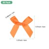 Unique Bargains Polyester Mini Ribbon Bows Craft Satin Ribbon Bow 1.6x1.6 Inch 50 Pcs - 3 of 4
