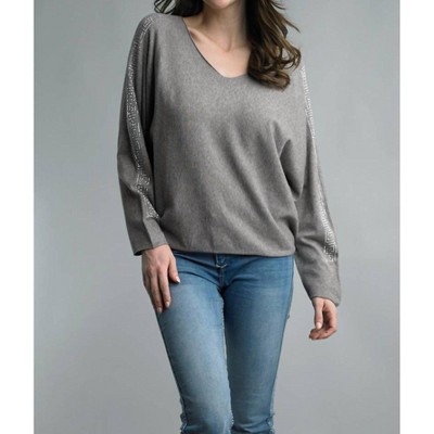Women's Dolman Sleeve Sparkle Sweater - TEMPO PARIS