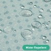 LunaLulinlk Waffle Weave Fabric Shower Curtain ,Misty Blue,71"Wx72"L - 4 of 4