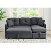 TiramisuBest Gray Modular Sleeper Sectional Sofa with Storage - 3 of 4