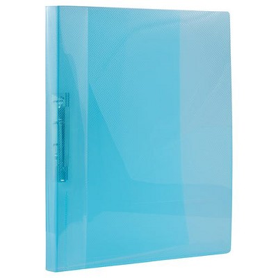 Jam Paper Plastic 0.75 Inch Binder - Blue Clamp Binder - Sold ...