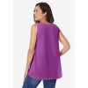 Woman Within Plus Size High-Low Tank - 3 of 4