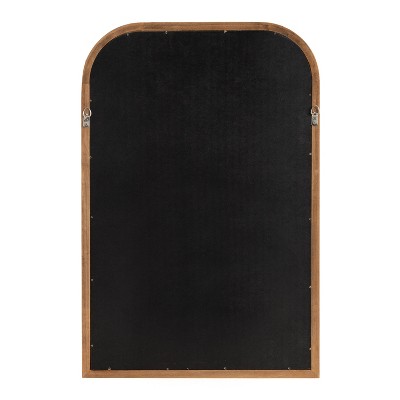 Rustic Brown Arched Full Length Wooden Wall Mirror