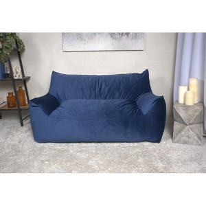 SKRAN 2 Seater Oversized Bean Bag Chair with Armrests for small space Living Room, Bedroom,  Navy Blue - 1 of 4