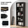 Sevobal Decorarive Bookshelf 5 Shelf Bookcase Adjustable Shelves for Home Office Library, Black, 24.4"*11.6"*68.9" - 3 of 4