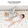 LISM 2 PCS Cotton Crib Sheets Baby Sheets for Standard Crib Mattress, 52"x 28" - 4 of 4