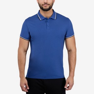 X RAY Men's Short Sleeve Texture Rib Polo - 1 of 4