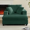 Mjkone 43" W Oversized Chaise Lounge Chair Indoor with Ottoman - 2 of 4