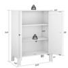 Hyleory 3-Tier Storage Side Cabinet - Super Space-Saving Organizer for Living Room/Bedroom, Classic Design - 3 of 4
