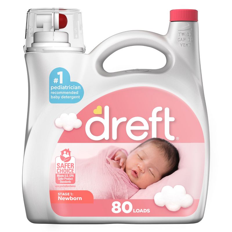 Dreft Stage 1: Newborn Liquid Laundry Detergent, 1 of 14