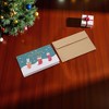 Unique Bargains Christmas Greeting Card Cartoon Gift with Envelope Paper 1 Set - 2 of 4