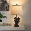 GTCLIGHTING Mid Century Table Lamp for Bedroom,24.25" Black Dog Head Design Bedside Lamp for Living Room Nightstand - 2 of 4