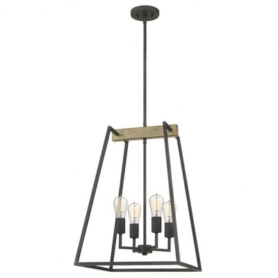 Quoizel Lighting Brockton 4 - Light Chandelier in  Grey Ash