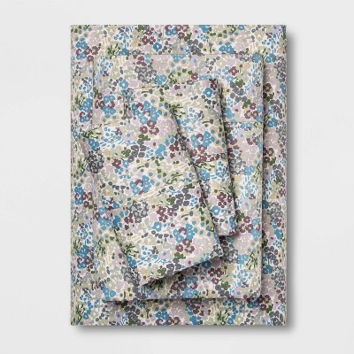 Performance Sheet Set Floral Purple 