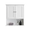 Sapphtopaz Modern Wall Bathroom Cabinet with Door & Open Shelves Wooden Bathroom Cabinet Over The Toilet Wall Storage Cabinet,Medicine Cabinets - 4 of 4